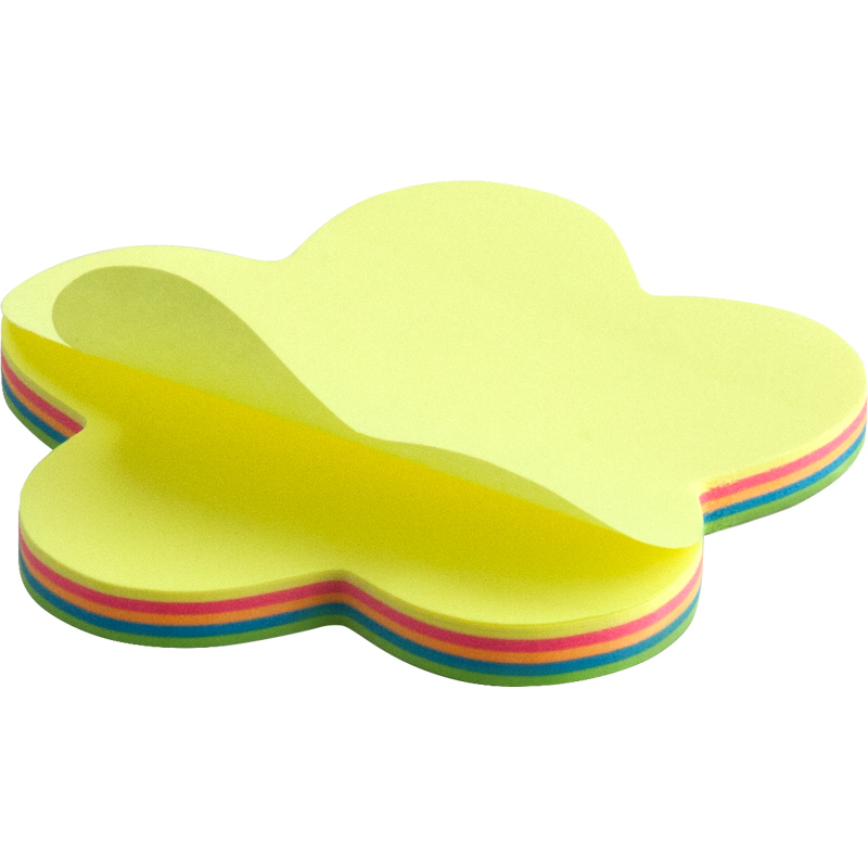 Блок паперу з клейким шаром Axent 2443-05-A 70x70 мм, 50 аркушів, квітка